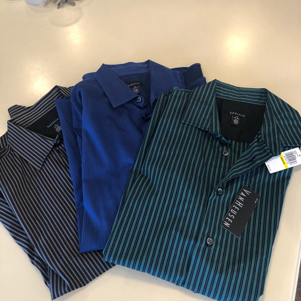 Van Heusen Button Down Collared Shirts